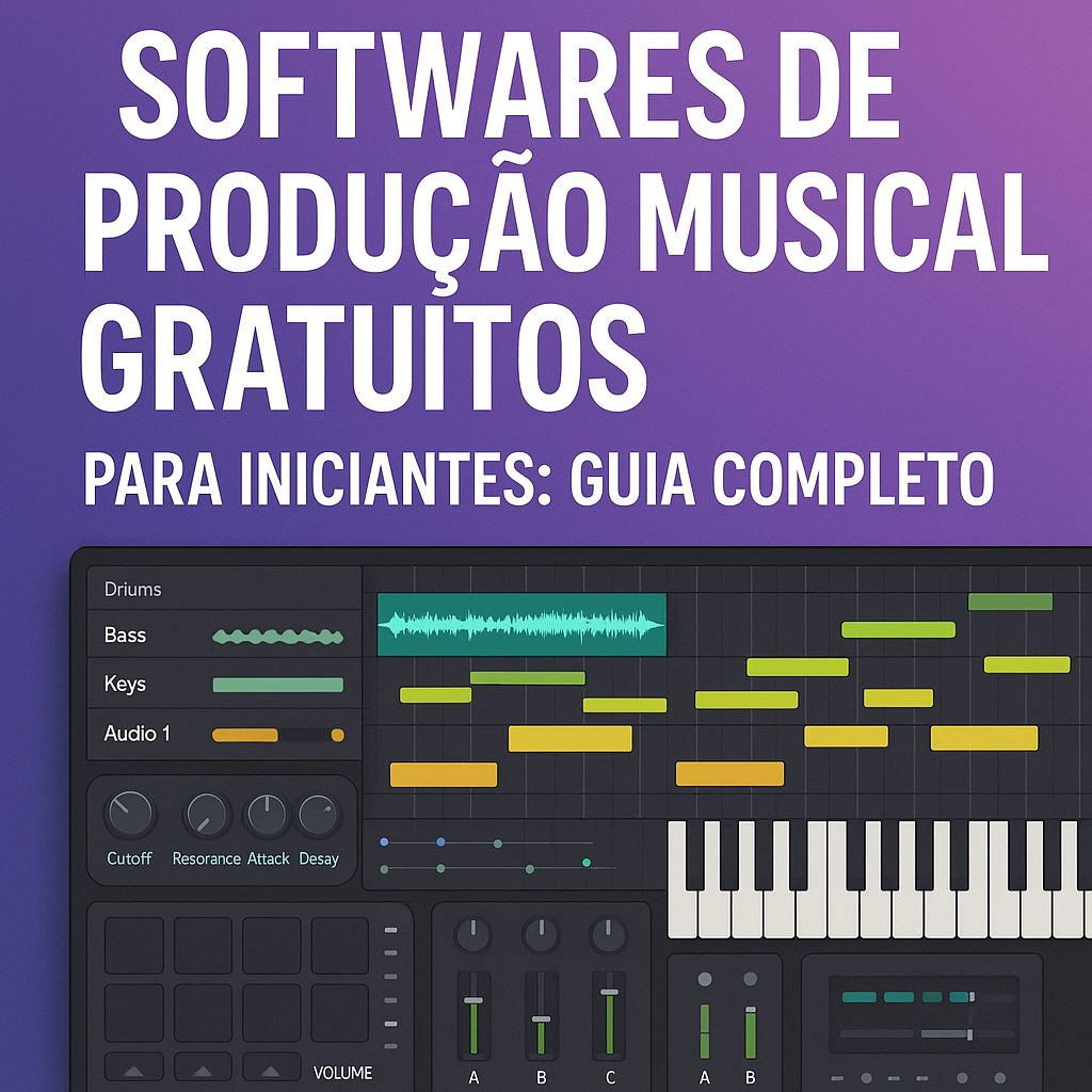 Softwares de Produção Musical Gratuitos para Iniciantes