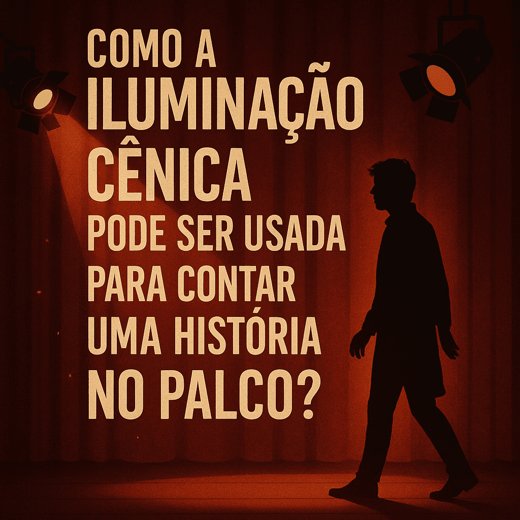 Como a iluminação cênica pode ser usada para contar uma história no palco?